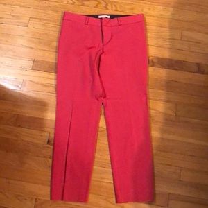 Banana republic Sloan fit pink crop ankle pants